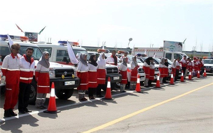 تشریح پوشش امدادی هلال احمر مراسم ارتحال امام خمینی(ره)