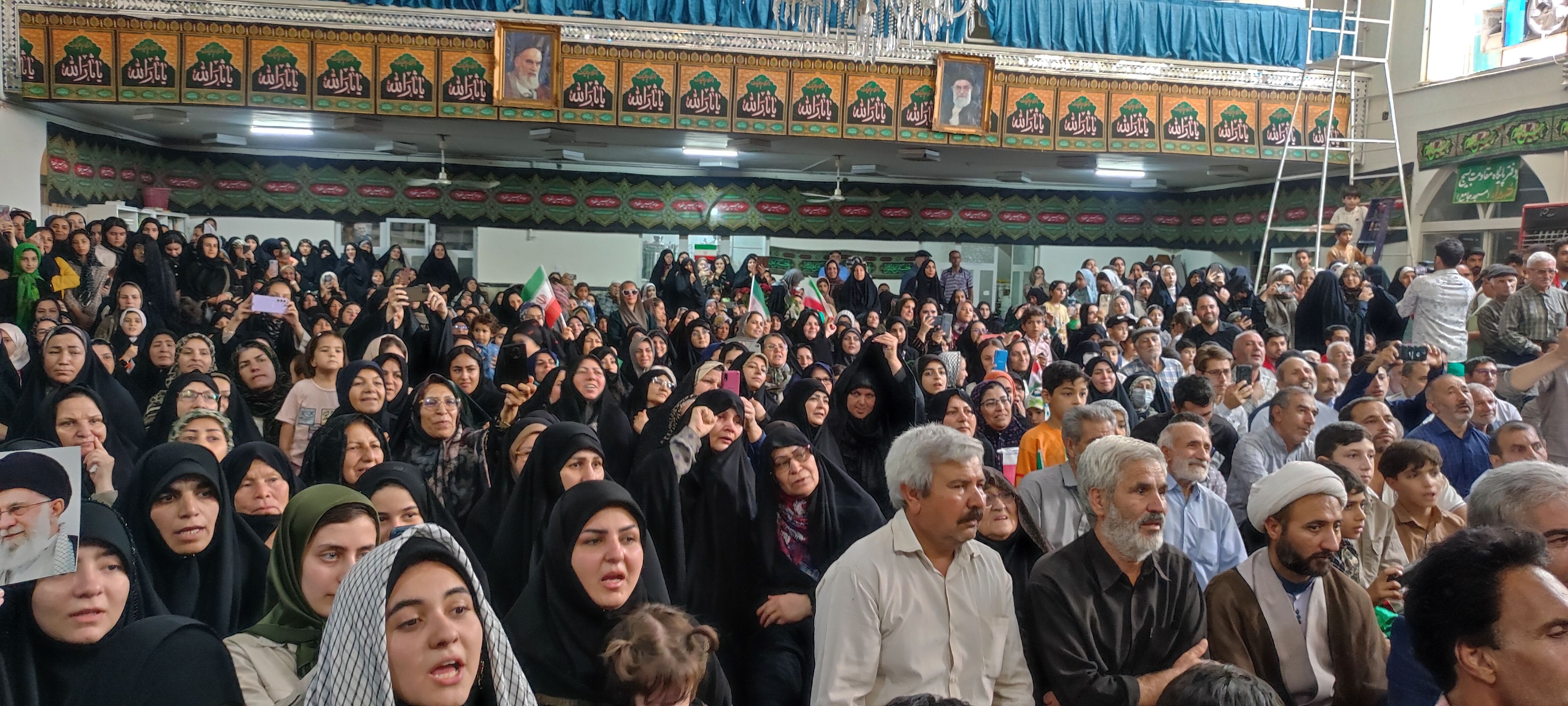 اجتماع بزرگ شیروانی‌ها در محکومیت جنایات صهیونسیتها با سخنرانی «سحر امامی»