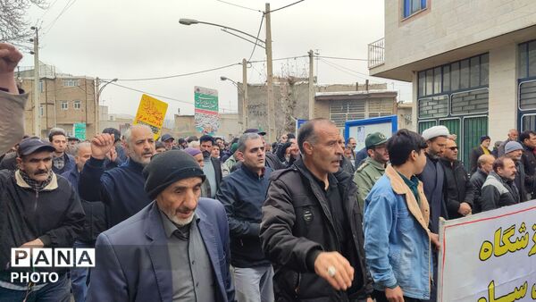 حضور گسترده مردم ولایتمدار سامن در راهپیمایی روز جهانی قدس