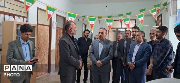آیین کلنگ‌زنی مدرسه فرهنگ در چم‌خلیفه سامان