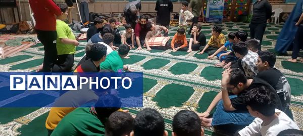 مراسم پرشور اعتکاف دانش‌آموزی در فریدونکنار