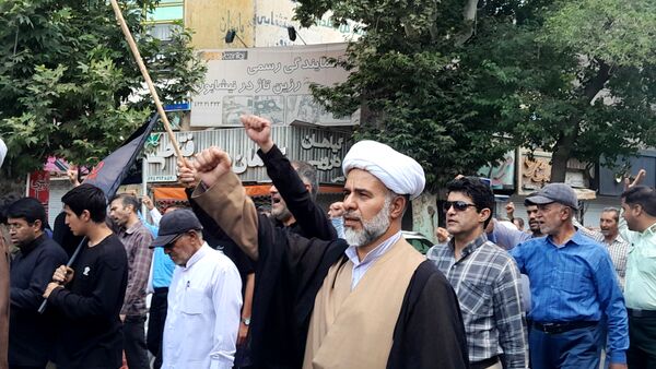  حضور بی نظیر مردن نیشابور در راهپیمایی بر علیه حمله رژیم صهیونسیتی