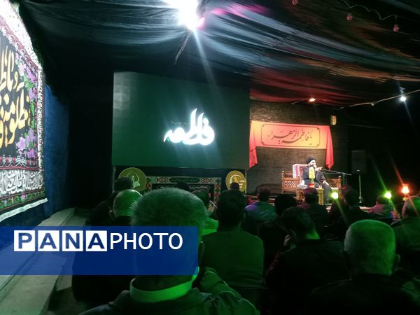مراسم عزاداری ایام فاطمیه در شهرک سعدی شیراز