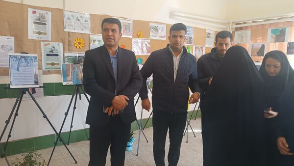 نمایشگاه ایرانمون در مدرسه خدیجه کبری شهرستان کیار