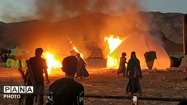 همایش خیمه‌سوزان و مراسم عصر عاشورا در شهرستان تفرش