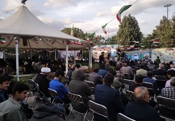 یادواره 270 شهید محله دولت‌آباد بر سر مزار شهید گمنام ناحیه یک شهرری