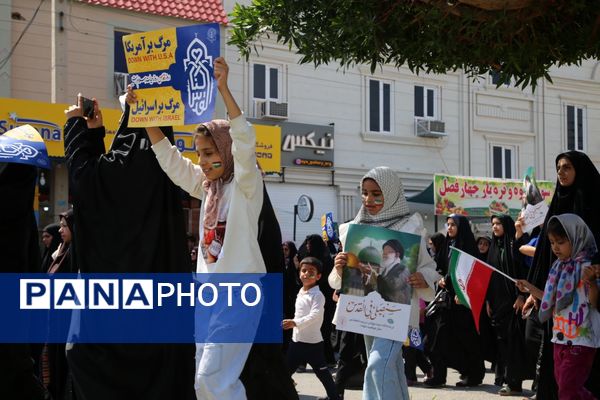 راهپیمایی روز قدس در تنگستان