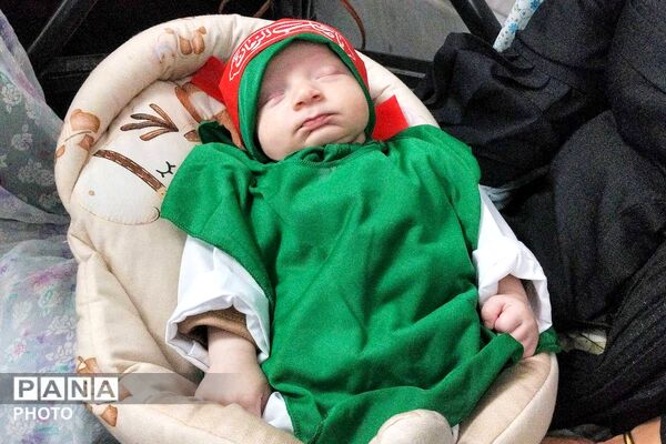 گهواره‌های سبز در سوگ کربلا؛ همایش شیرخوارگان حسینی در بجنورد/1
