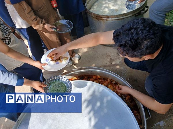 اردوی دانش‌آموزان مدرسه هیأت امنایی ضحی ۲ در روستای زوارم شیروان