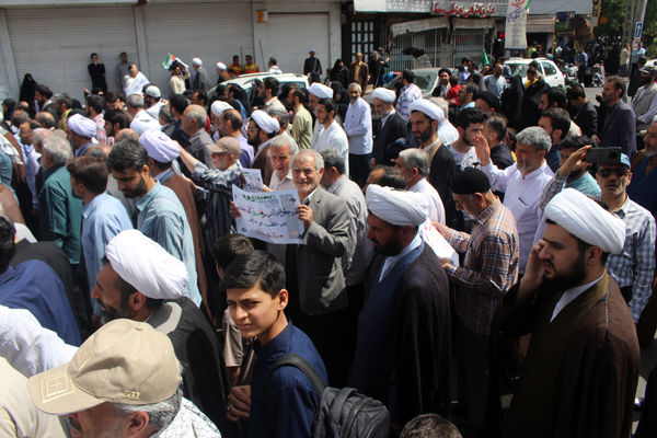 اعلام انزجار مردم قم از جنایات رژیم صهیونیستی در جمعه خشم