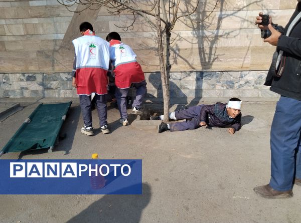 مانور سراسری زلزله در رضویه