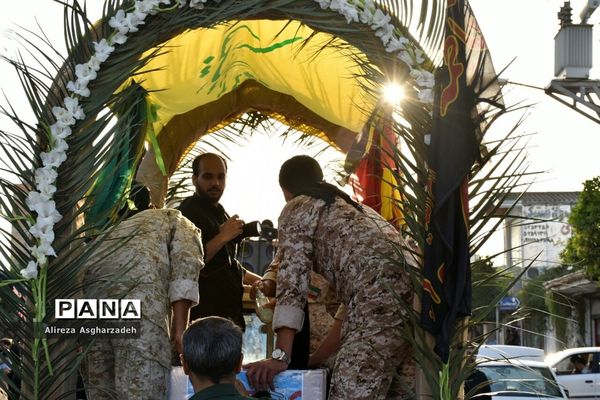 مراسم استقبال از شهید مدافع حرم سید جلال حبیب‌اله‌پور در بابلسر