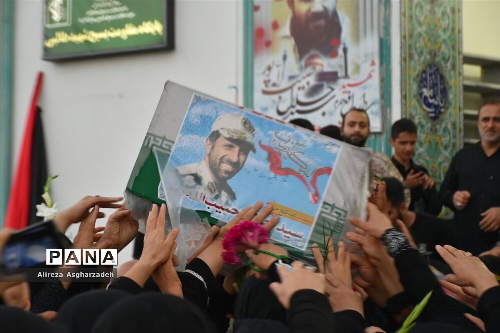 مراسم استقبال از شهید مدافع حرم سید جلال حبیب‌اله‌پور در بابلسر