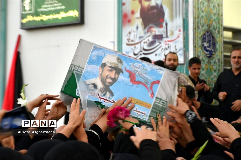مراسم استقبال از شهید مدافع حرم سید جلال حبیب‌اله‌پور در بابلسر
