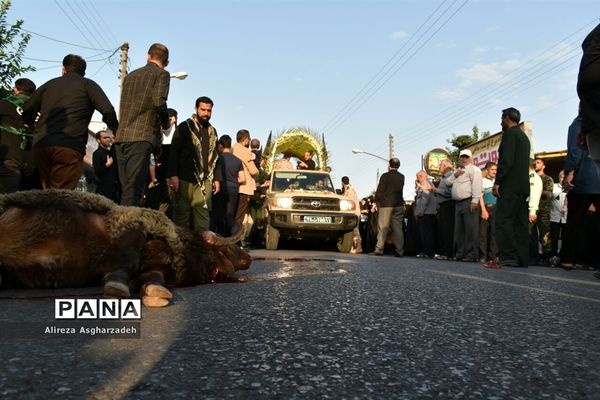 مراسم استقبال از شهید مدافع حرم سید جلال حبیب‌اله‌پور در بابلسر