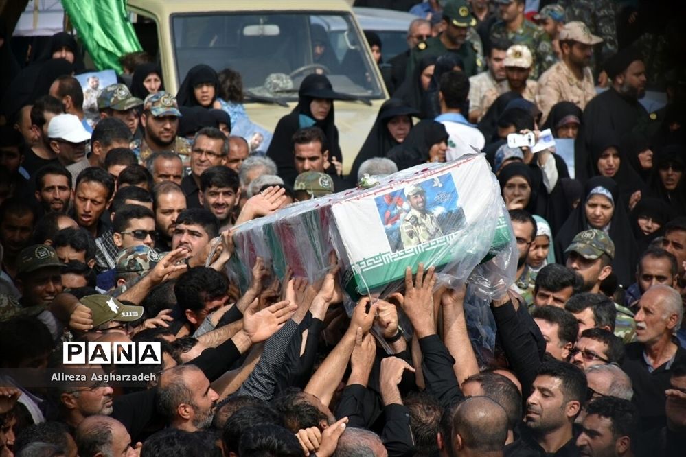 مراسم تشییع پیکر شهیدسید جلال حبیب‌اله‌پور