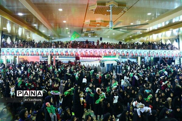 همایش شیرخوارگان حسینی در حسینیه ثارالله قائم شهر