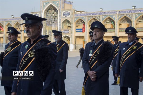 سیاهپوش شدن حرم مطهر شاهچراغ در شرف محرم