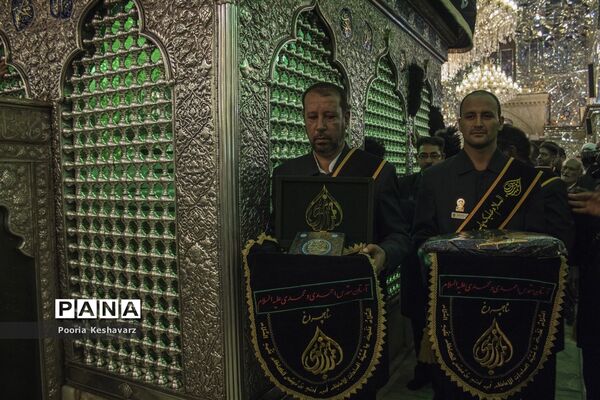 سیاهپوش شدن حرم مطهر شاهچراغ در شرف محرم