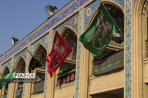 سیاهپوش شدن حرم مطهر شاهچراغ در شرف محرم