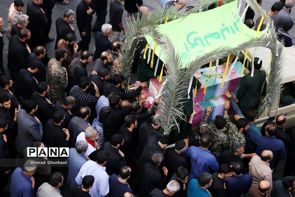 تشییع شهدای گمنام در ساری