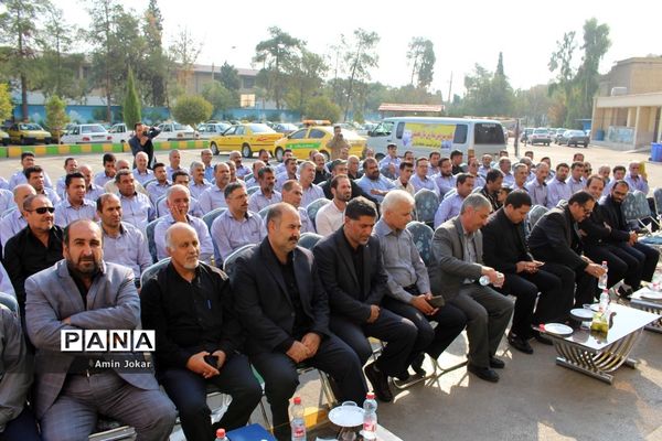 مانور سرویس مدارس شهر شیراز به مناسبت آغاز سال تحصیلی