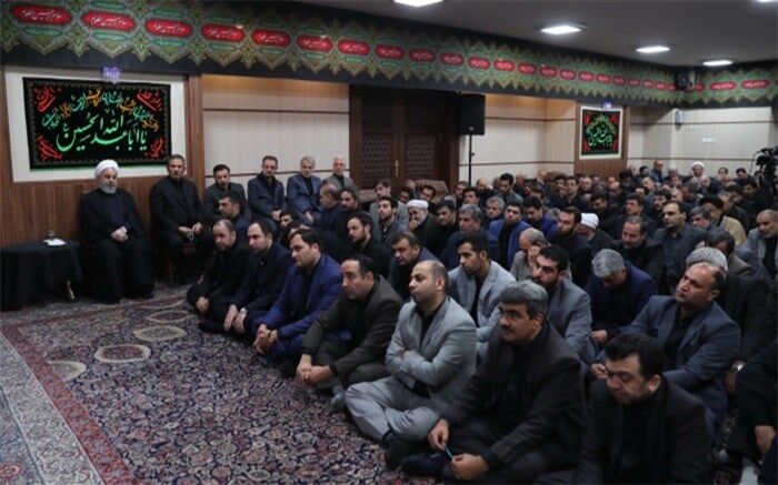 دومین روز مراسم عزاداری حضرت اباعبدالله الحسین (ع) با حضور روحانی