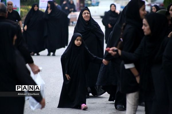 تشییع پیکر شهید گمنام در شهرک فرهنگیان ساری