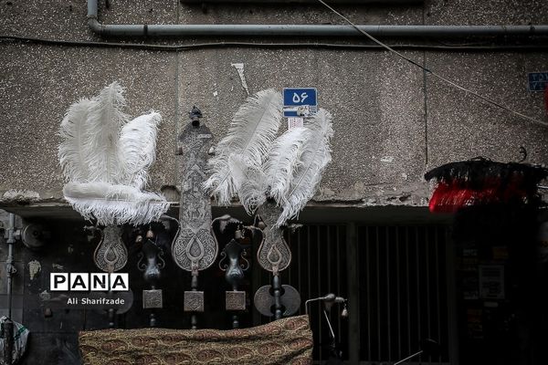 سوگواری تاسوعای حسینی در خیابان گرگان تهران