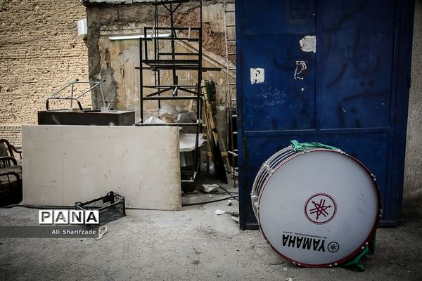 سوگواری تاسوعای حسینی در خیابان گرگان تهران