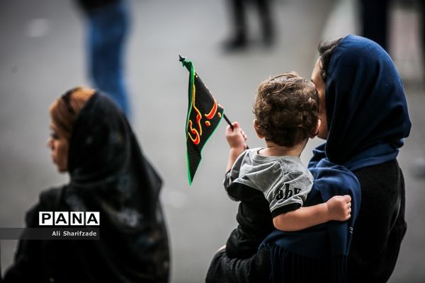 سوگواری تاسوعای حسینی در خیابان گرگان تهران