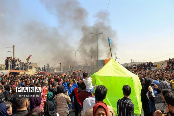 آیین خیمه سوزی در شیراز