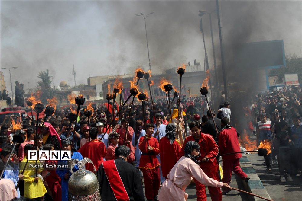 آیین خیمه سوزی در شیراز