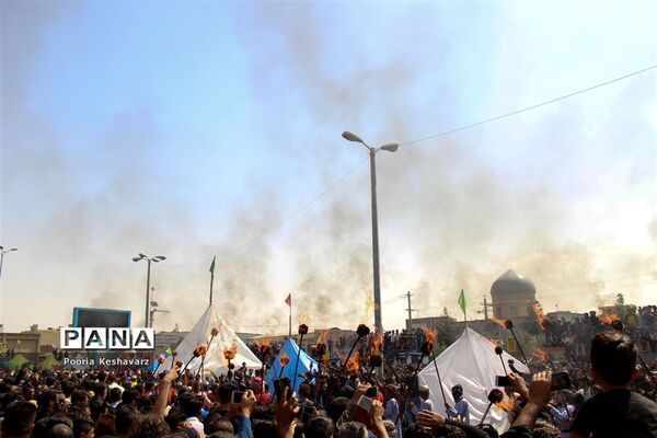 آیین خیمه سوزی در شیراز
