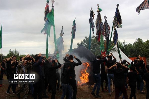 مراسم خیمه‌سوزان در روستای لیمون