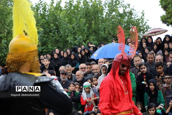 مراسم خیمه‌سوزان در روستای لیمون