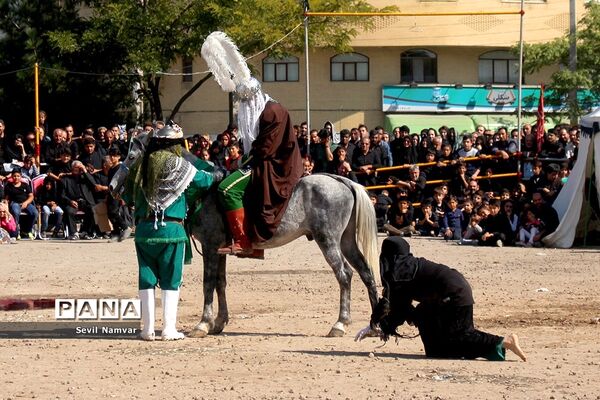 مراسم شبیه خوانی  در محله شنب قازان تبریز
