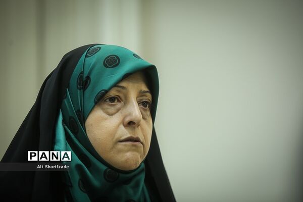 حضور معصومه ابتکار، معاون امور زنان و خانواده ریاست جمهوری در خبرگزاری پانا