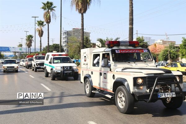 آیین تشییع پیکر آتش‌نشان شهید اسماعیل ابراهیمی