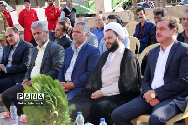 مراسم تجلیل از آتش نشانان فشافویه