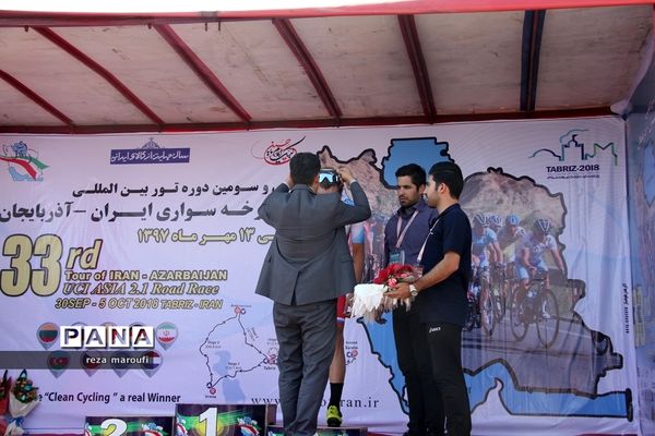 پایان دوره نخست  توردوچرخه سواری  ایران-آذربایجان در ارومیه