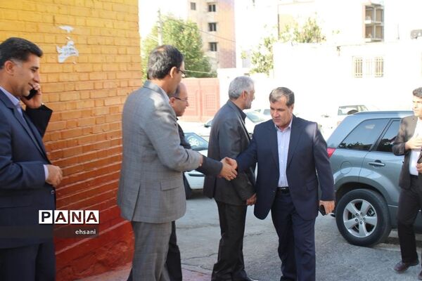 نواختن زنگ مهر و ایثار و مقاومت در مدارس کهگیلویه و بویراحمد ـ دبیرستان دخترانه شاهد یاسوج