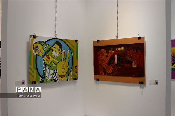 نمایشگاهی از نقاشی های دیجیتال دو دانش آموز شیرازی
