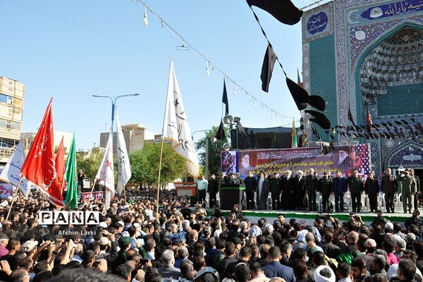 تشییع پیکر شهدای حادثه تروریستی اهواز