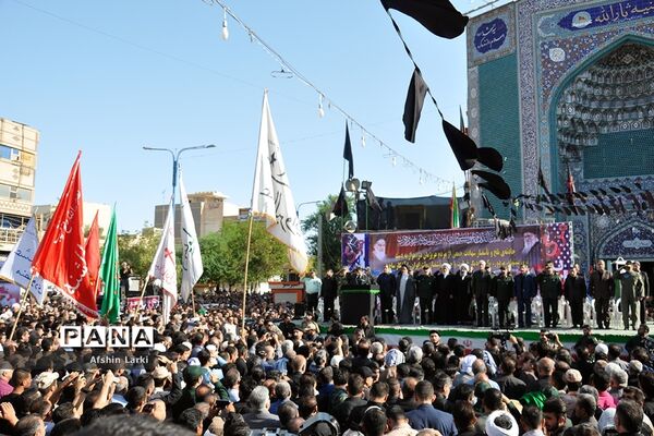 تشییع پیکر شهدای حادثه تروریستی اهواز
