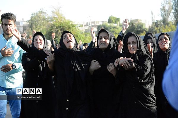 تشییع و خاکسپاری پیکر ۳ شهید حادثه تروریستی  اهوازدر باغملک