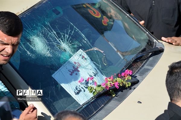 تشییع و خاکسپاری پیکر ۳ شهید حادثه تروریستی  اهوازدر باغملک