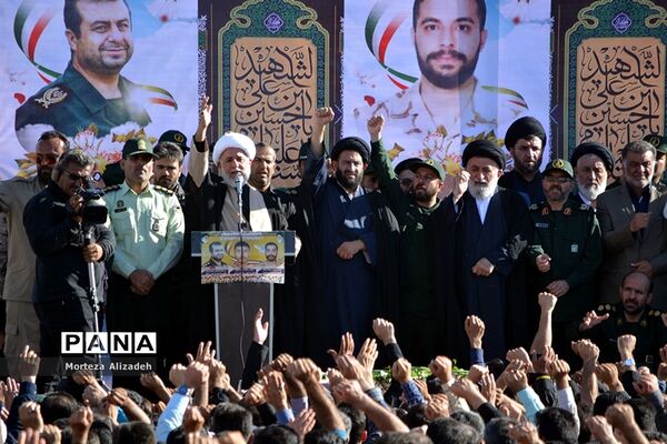 تشییع و خاکسپاری پیکر ۳ شهید حادثه تروریستی  اهوازدر باغملک