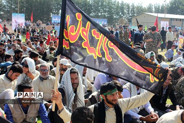 تجمع بزرگ ۲۰ هزار نفری اقتدار عاشورایی بسیجیان