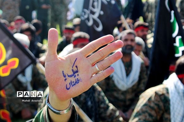 تجمع بزرگ ۲۰ هزار نفری اقتدار عاشورایی بسیجیان